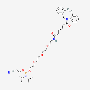 molecular formula C38H53N4O7P B15339245 DBCO-PEG3-Phosphoramidite 