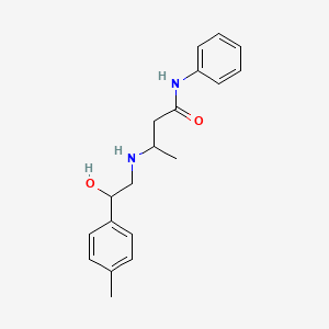 3-[[2-Hydroxy-2-(p-tolyl)ethyl]amino]-N-phenylbutanamide