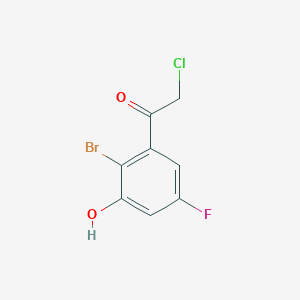 2'-Bromo-5'-fluoro-3'-hydroxyphenacyl chloride