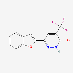 6-(Benzo-[B]-furan-2-YL)-3-hydroxy-4-(trifluoromethyl)pyridazine