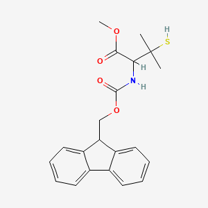 Methyl 2-((((9H-fluoren-9-YL)methoxy)carbonyl)amino)-3-mercapto-3-methylbutanoate