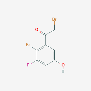 2'-Bromo-3'-fluoro-5'-hydroxyphenacyl bromide