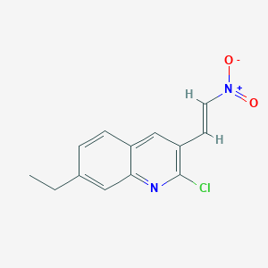 E-2-Chloro-7-ethyl-3-(2-nitro)vinylquinoline