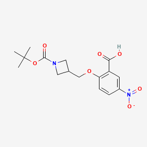 3-(2-Carboxy-4-nitrophenoxymethyl)-azetidine-1-carboxylic acid tert-butyl ester