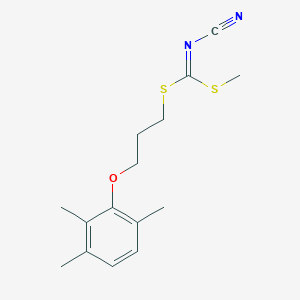 molecular formula C15H20N2OS2 B15339449 Methyl [3-(2,3,6-trimethylphenoxy)propyl]-cyanocarbonimidodithioate 