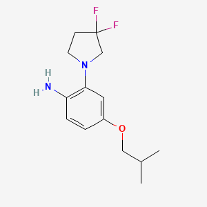 2-(3,3-Difluoropyrrolidin-1-yl)-4-isobutoxyaniline