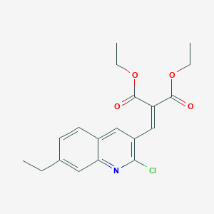 2-Chloro-7-ethyl-3-(2,2-diethoxycarbonyl)vinylquinoline