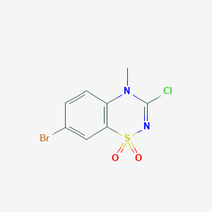 7-Bromo-3-chloro-4-methyl-4H-1,2,4-benzothiadiazin-1,1-dioxide