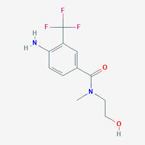 4-amino-N-(2-hydroxyethyl)-N-methyl-3-(trifluoromethyl)benzamide