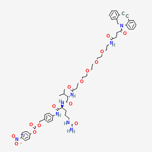 molecular formula C55H66N8O15 B15339641 DBCO-PEG4-Val-Cit-PAB-PNP 