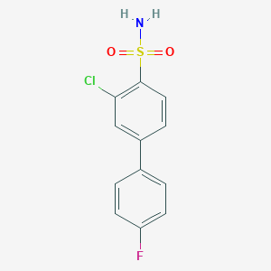 molecular formula C12H9ClFNO2S B15339700 3-Chloro-4'-fluoro-[1,1'-biphenyl]-4-sulfonamide 