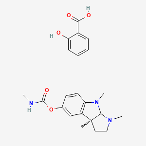 molecular formula C22H27N3O5 B15339708 Eserine salicylate 