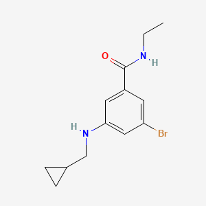 3-Bromo-5-((cyclopropylmethyl)amino)-N-ethylbenzamide