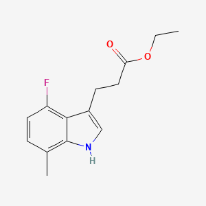 Ethyl 3-(4-Fluoro-7-methyl-3-indolyl)propanoate