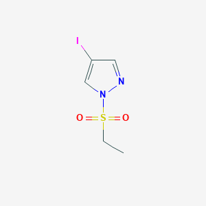 molecular formula C5H7IN2O2S B15339771 1-(Ethylsulfonyl)-4-iodo-1H-pyrazole 