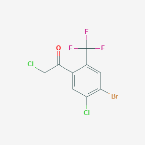 4'-Bromo-5'-chloro-2'-(trifluoromethyl)phenacyl chloride