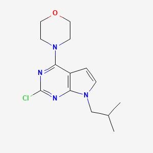 2-Chloro-7-isobutyl-4-morpholin-4-yl-7H-pyrrolo[2,3-d]pyrimidine