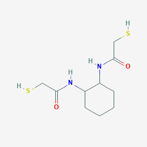 2-sulfanyl-N-[2-[(2-sulfanylacetyl)amino]cyclohexyl]acetamide