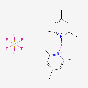 2,4,6-Trimethyl-1-(2,4,6-trimethylpyridin-1-ium-1-yl)iodanuidylpyridin-1-ium;hexafluorophosphate