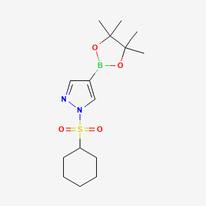 1-Cyclohexanesulfonyl-4-(4,4,5,5-tetramethyl-[1,3,2]dioxaborolan-2-yl)-1H-pyrazole