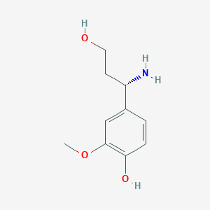 molecular formula C10H15NO3 B15339931 (S)-beta-(4-Hydroxy-3-methoxyphenyl)alaninol 