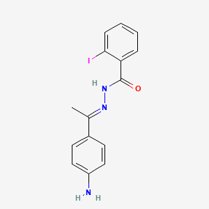 N'-[(1E)-1-(4-aminophenyl)ethylidene]-2-iodobenzohydrazide