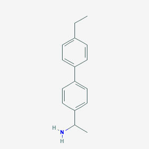 molecular formula C16H19N B15339952 1-(4'-Ethyl-[1,1'-biphenyl]-4-yl)ethanamine 