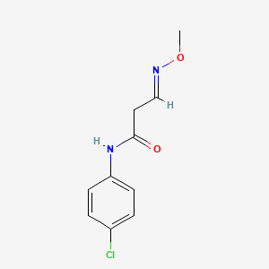 molecular formula C10H11ClN2O2 B15339963 (3E)-N-(4-chlorophenyl)-3-methoxyiminopropanamide 