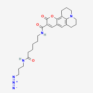 molecular formula C25H32N6O4 B15339965 Coumarin 343 X azide 