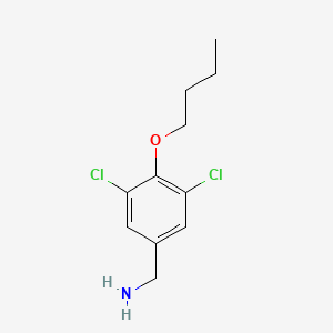 4-Butoxy-3,5-dichlorobenzylamine