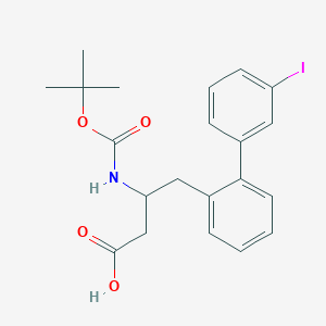 molecular formula C21H24INO4 B15339982 3-(Boc-amino)-4-(3'-iodo-2-biphenylyl)butyric Acid 