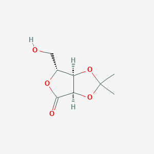 molecular formula C8H12O5 B015340 (3aR,6R,6aR)-6-(羟甲基)-2,2-二甲基二氢呋喃[3,4-d][1,3]二噁烷-4(3aH)-酮 CAS No. 30725-00-9