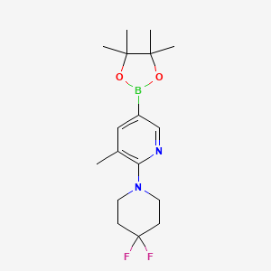 4,4-Difluoro-3'-methyl-5'-(4,4,5,5-tetramethyl-[1,3,2]dioxaborolan-2-yl)-3,4,5,6-tetrahydro-2H-[1,2']bipyridinyl