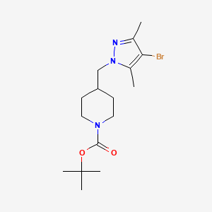 tert-Butyl 4-((4-bromo-3,5-dimethyl-1H-pyrazol-1-yl)methyl)piperidine-1-carboxylate