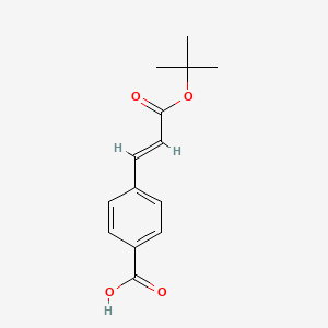 molecular formula C14H16O4 B15340021 (E)-4-(2-tert-Butoxycarbonylvinyl)benzoic acid 