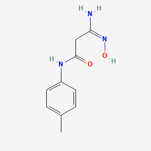 (3E)-3-amino-3-hydroxyimino-N-(4-methylphenyl)propanamide