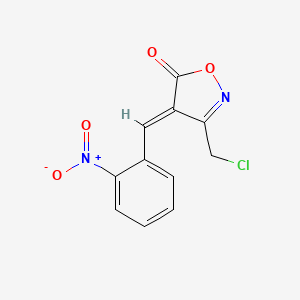 (4E)-3-(chloromethyl)-4-(2-nitrobenzylidene)-1,2-oxazol-5(4H)-one