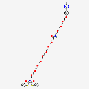 N-(Methyltetrazine-PEG4)-amido-PEG8-3,4-dithiophenolmaleimide