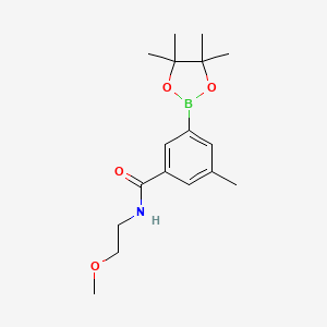 N-(2-methoxyethyl)-3-methyl-5-(4,4,5,5-tetramethyl-1,3,2-dioxaborolan-2-yl)benzamide