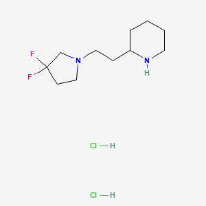 2-[2-(3,3-Difluoro-pyrrolidin-1-yl)-ethyl]-piperidine dihydrochloride