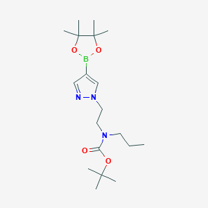 Propyl-{2-[4-(4,4,5,5-tetramethyl-[1,3,2]dioxaborolan-2-yl)-pyrazol-1-yl]-ethyl}-carbamic acid tert-butyl ester