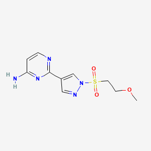 4-Amino-2-[1-[(2-methoxyethyl)sulfonyl]-4-pyrazolyl]pyrimidine