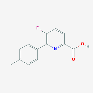 molecular formula C13H10FNO2 B15340210 5-Fluoro-6-(p-tolyl)picolinic acid 