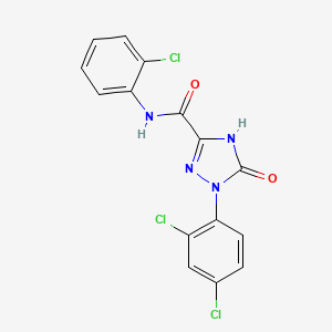 1-(2,4-Dichlorophenyl)-2,5-dihydro-5-oxo-1H-1,2,4-triazole-3-carboxylic acid (2-chlorophenyl)amide