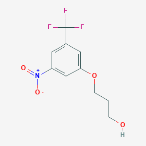 3-(3-Nitro-5-(trifluoromethyl)phenoxy)propan-1-ol