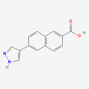 6-(1H-Pyrazol-4-yl)-naphthalene-2-carboxylic acid