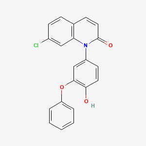 7-Chloro-1-(4-hydroxy-3-phenoxyphenyl)-quinolin-2(1H)-one