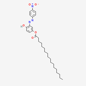 molecular formula C30H43N3O5 B15340421 [4-Hydroxy-3-[(4-nitrophenyl)diazenyl]phenyl] octadecanoate 