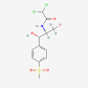 molecular formula C12H14Cl2FNO4S B15340444 2,2-Dichloro-N-[(1R,2S)-1-(fluoromethyl)-2-hydroxy-2-[4-(methylsulfonyl)phenyl]ethyl]acetamide-d3 