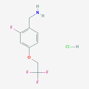 2-Fluoro-4-(2,2,2-trifluoro-ethoxy)-benzylamine hydrochloride